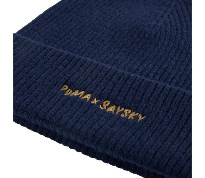Puma PUMA X SAYSKY MERINO MID CROWN BEANIE MÖSSA Blå