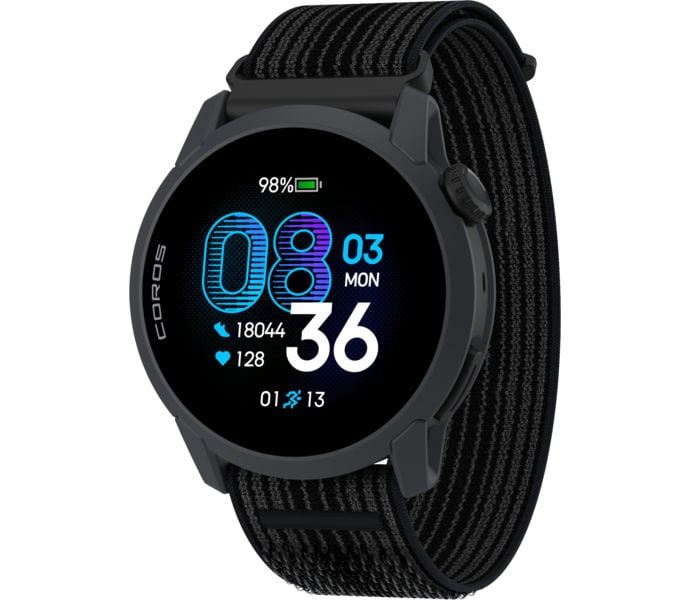 Coros PACE 4 NYLON SPORTKLOCKA Svart
