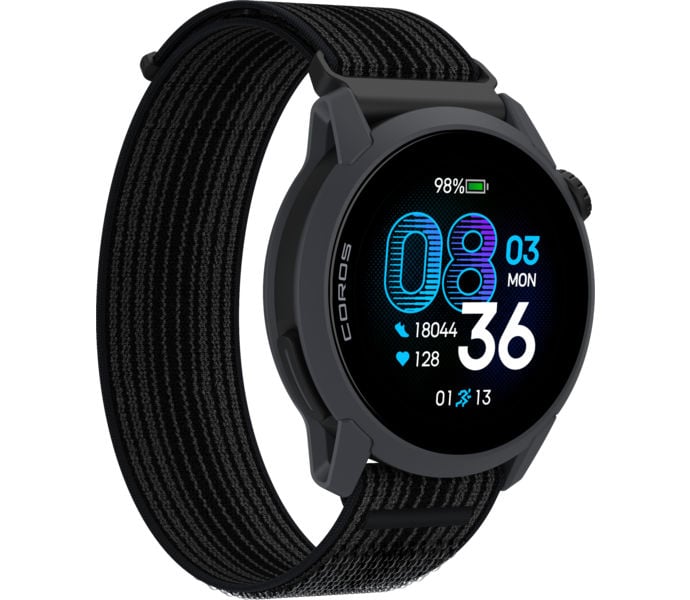 Coros PACE 4 NYLON SPORTKLOCKA Svart