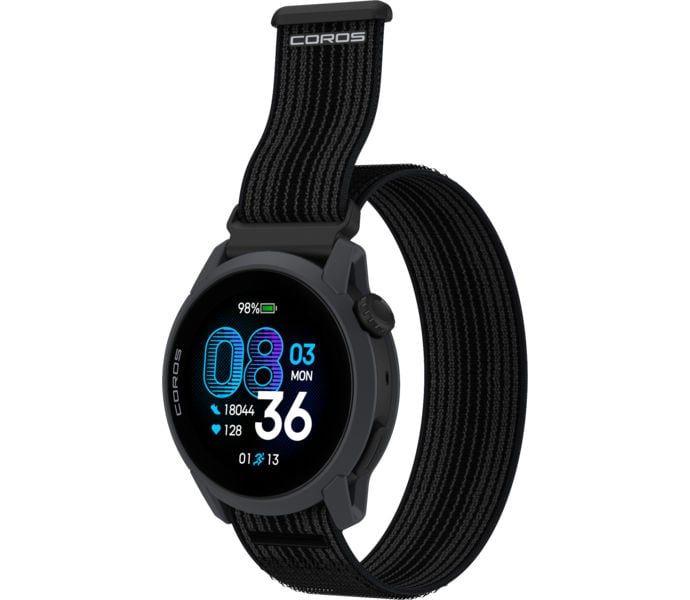 Coros PACE 4 NYLON SPORTKLOCKA Svart