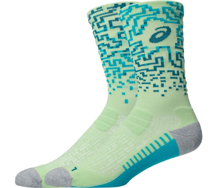 Asics PERFORMANCE RUN SOCK CREW LÖPARSTRUMPOR Grön