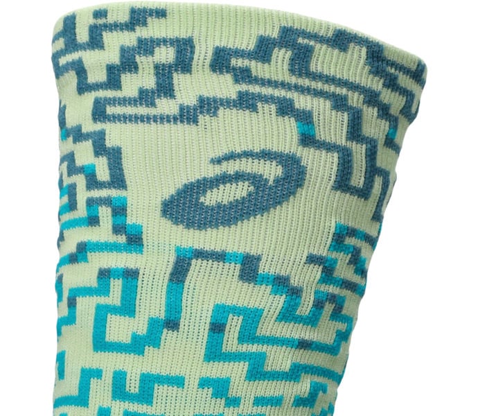Asics PERFORMANCE RUN SOCK CREW LÖPARSTRUMPOR Grön
