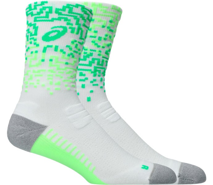 Asics PERFORMANCE RUN SOCK CREW LÖPARSTRUMPOR Grön