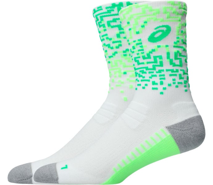 Asics PERFORMANCE RUN SOCK CREW LÖPARSTRUMPOR Grön