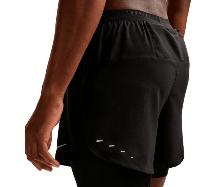 Nike DRI-FIT STRIDE 5 INCH HYBRID LÖPARSHORTS Svart
