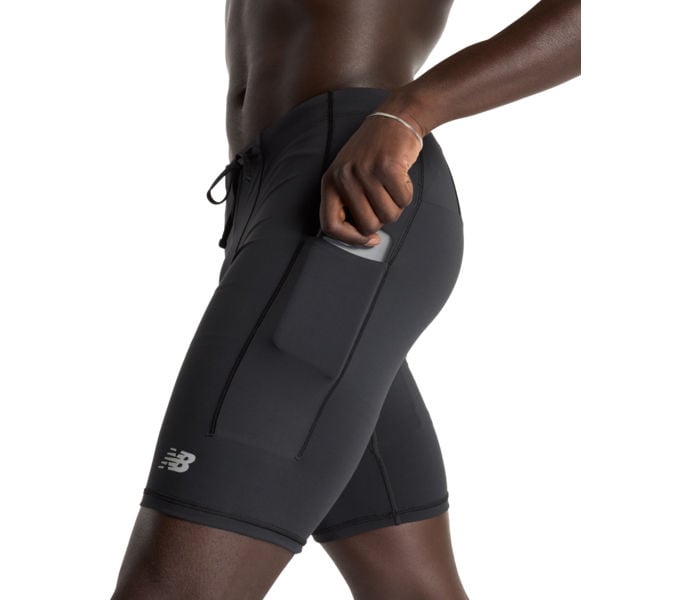 New Balance SLEEK POCKET HALF TIGHT 9 INCH LÖPARTIGHTS Svart
