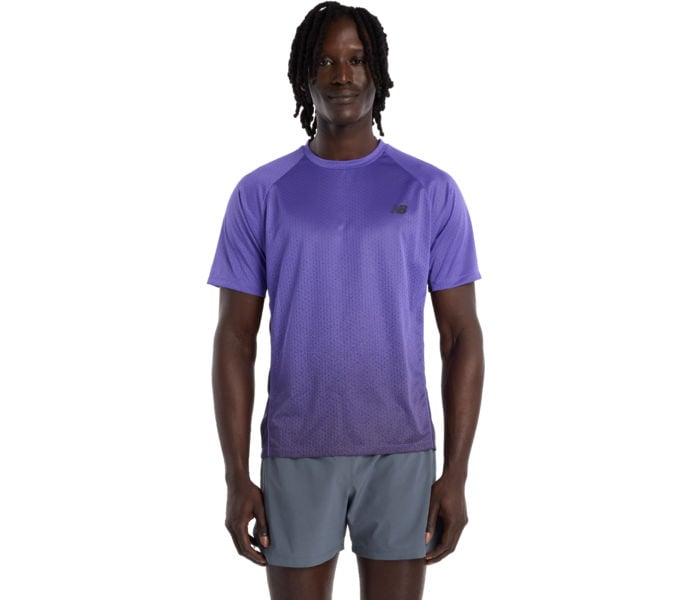 New Balance VIZ-TECH RUN T-SHIRT LÖPARTSHIRT Blå