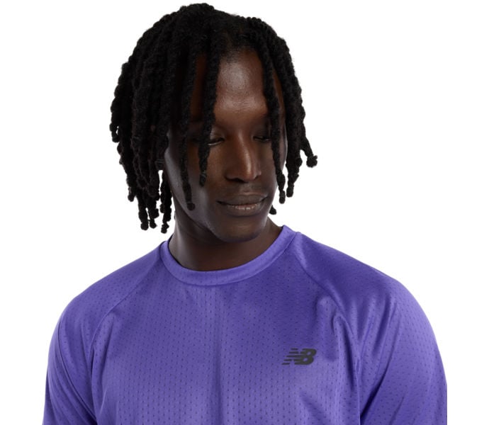 New Balance VIZ-TECH RUN T-SHIRT LÖPARTSHIRT Blå