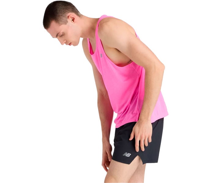 New Balance LONDON MARATHON ATHLETICS SINGLET LÖPARLINNE Rosa