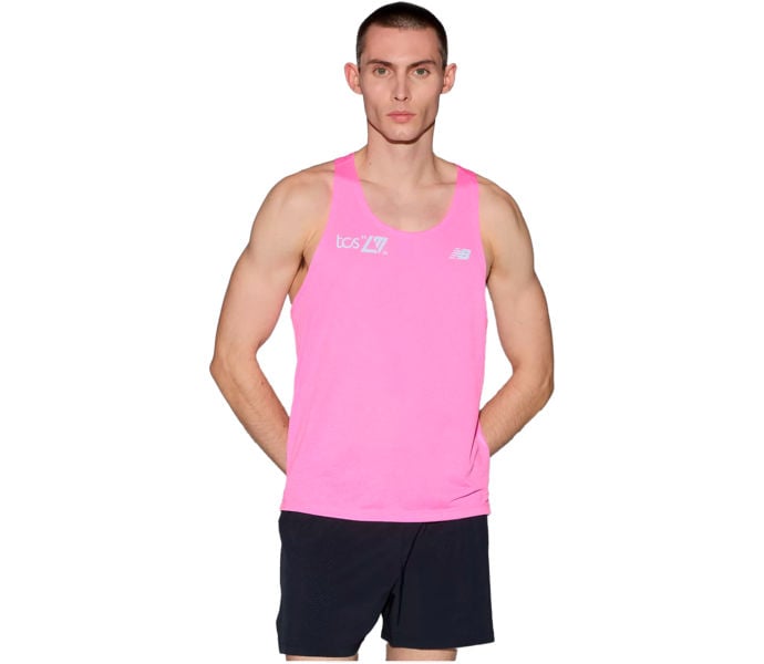 New Balance LONDON MARATHON ATHLETICS SINGLET LÖPARLINNE Rosa