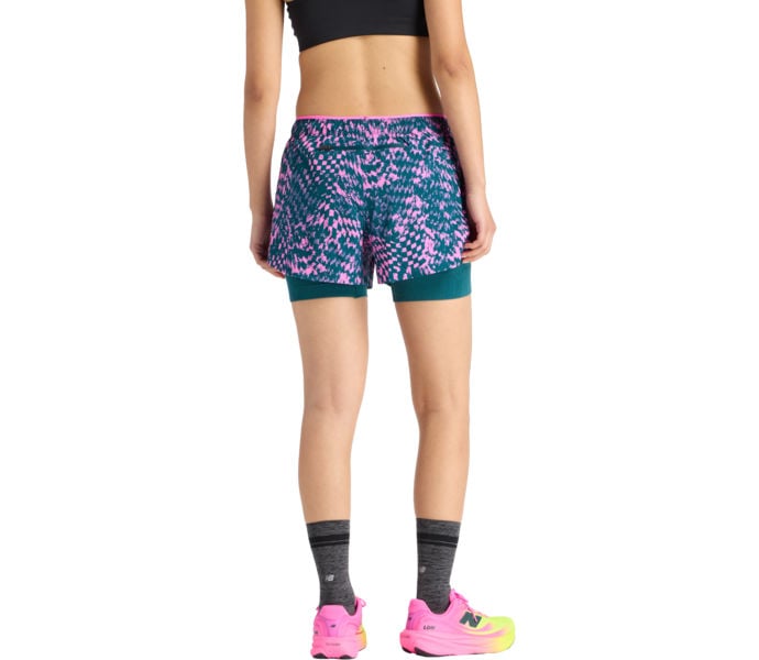 New Balance LONDON MARATHON RC PRINTED 2-IN-1 3'' LÖPARSHORTS Flerfärgad