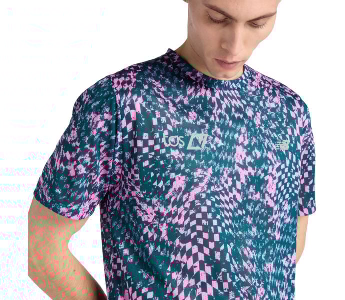 New Balance LONDON MARATHON ATHLETICS PRINTED LÖPARTSHIRT Flerfärgad