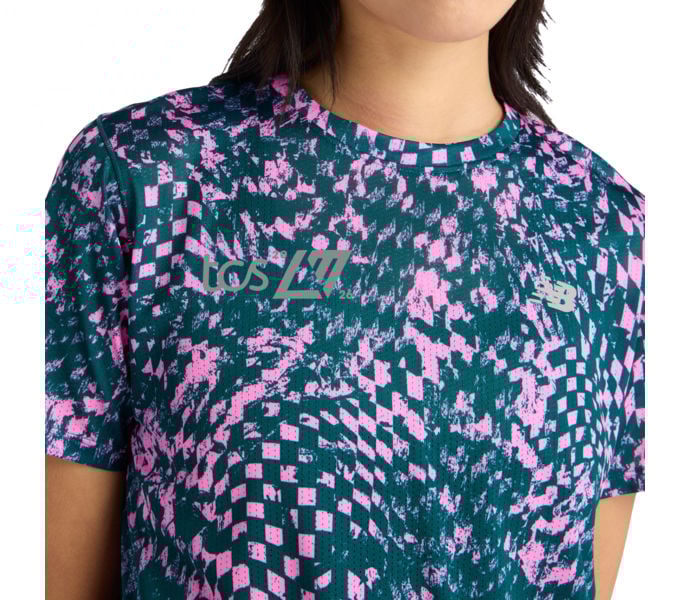 New Balance LONDON MARATHON ATHLETICS PRINTED LÖPARTSHIRT Flerfärgad