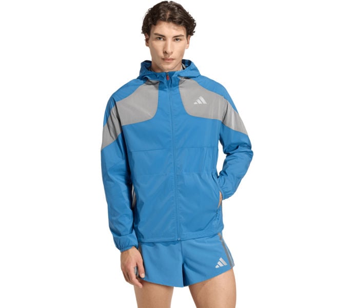 adidas ADIZERO HE JK LÖPARJACKA Blå