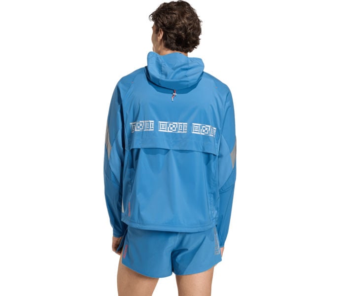 adidas ADIZERO HE JK LÖPARJACKA Blå