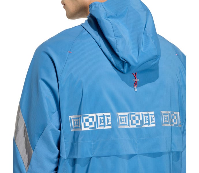 adidas ADIZERO HE JK LÖPARJACKA Blå