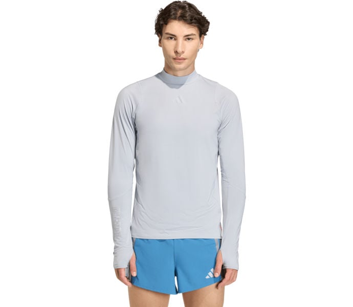adidas ADIZERO HE LS LÖPARTRÖJA Grå