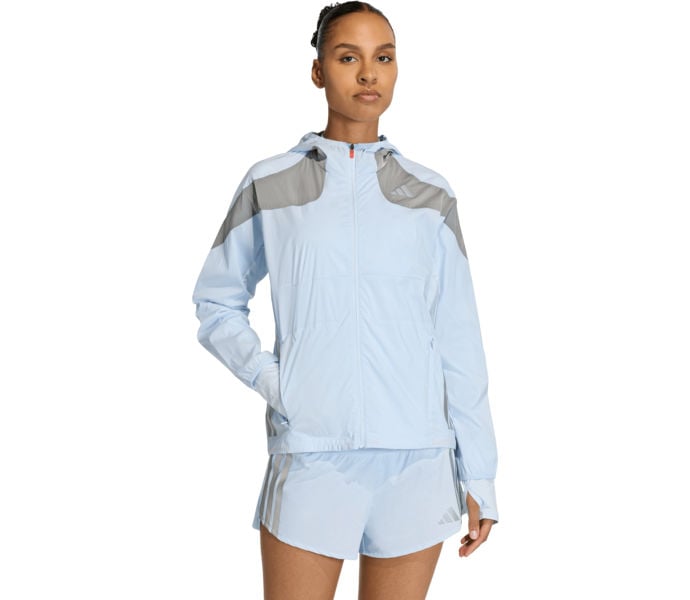 adidas ADIZERO HE JK LÖPARJACKA Blå