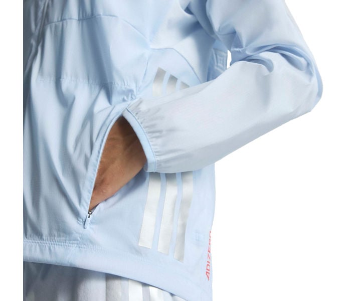 adidas ADIZERO HE JK LÖPARJACKA Blå
