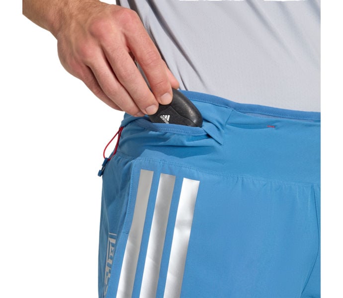 adidas ADIZERO HE ST LÖPARSHORTS Blå