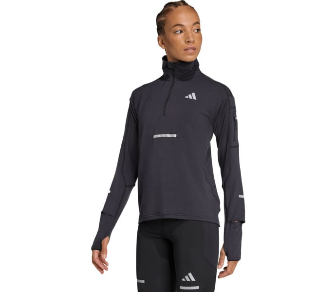 adidas ADI365 RUNNING CLIMAWARM+ HALF-ZIP LÖPARTRÖJA Svart