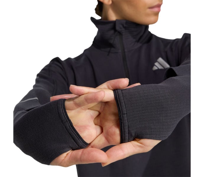 adidas ADI365 RUNNING CLIMAWARM+ HALF-ZIP LÖPARTRÖJA Svart