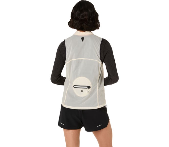 Asics METARUN PACKABLE GILET LÖPARVÄST Beige