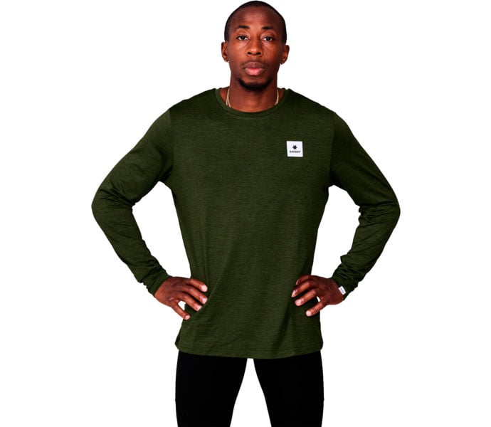 SAYSKY CLEAN PACE LONG SLEEVE LÖPARTRÖJA Grön