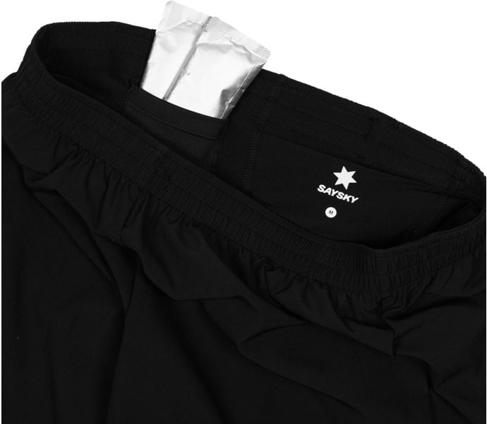 SAYSKY PACE 2IN1 SHORTS 5" LÖPARSHORTS Svart