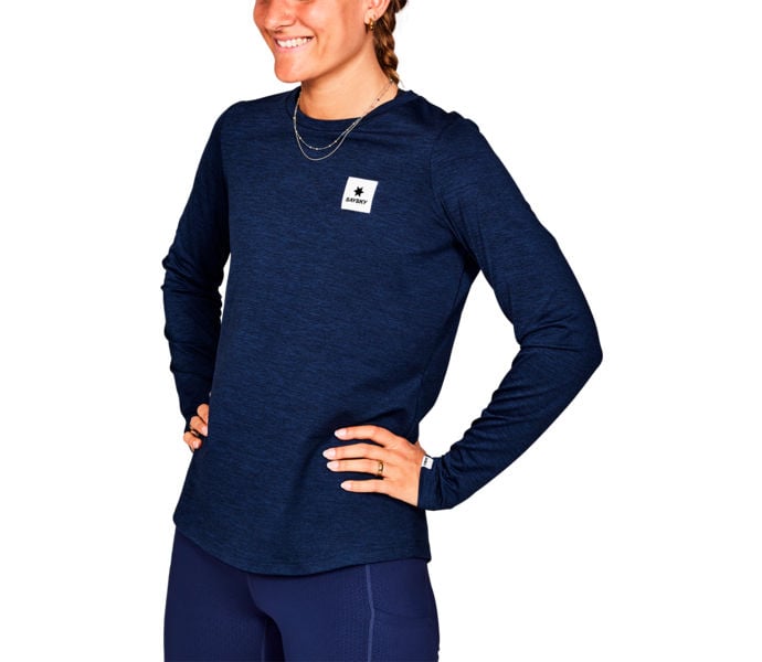 SAYSKY CLEAN PACE LONG SLEEVE LÖPARTRÖJA Blå