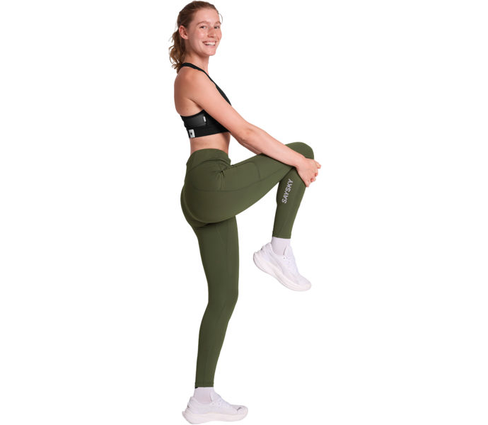 SAYSKY COMBAT+ LONG TIGHTS LÖPARTIGHTS Grön