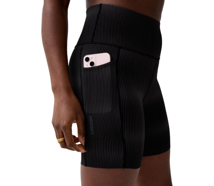 Brooks CHASER 7'' SHORT TIGHT LÖPARSHORTS Svart