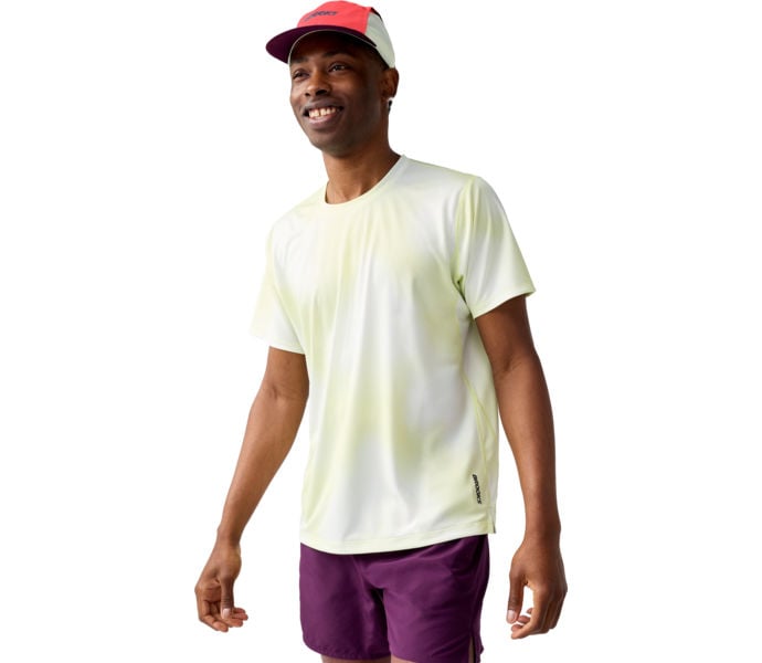 Brooks DASH SHORT SLEEVE PRINTED LÖPARTSHIRT Gul
