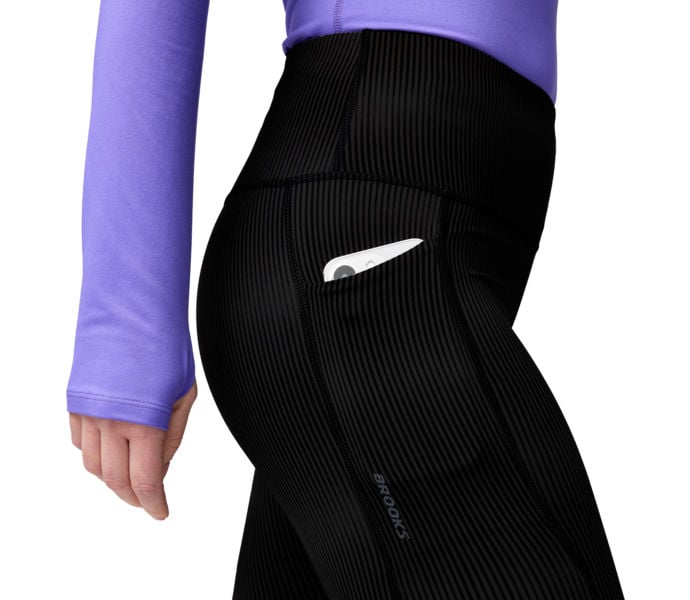 Brooks CHASER 7/8 TIGHT LÖPARTIGHTS Svart