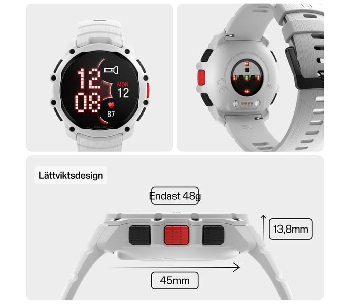 Polar STREET X SPORTKLOCKA Vit