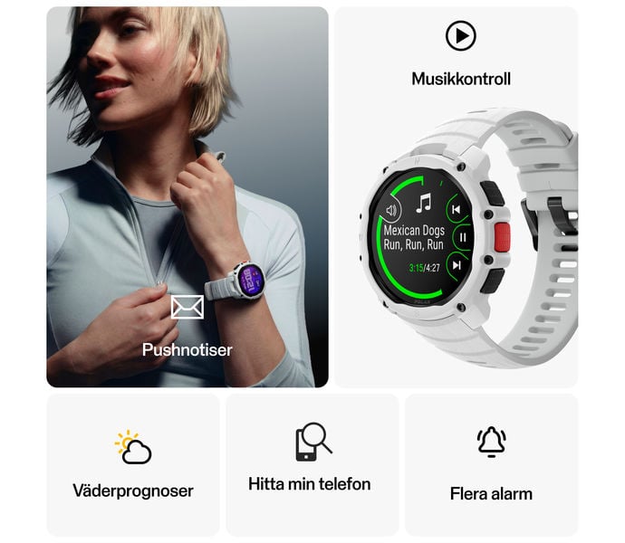 Polar STREET X SPORTKLOCKA Vit