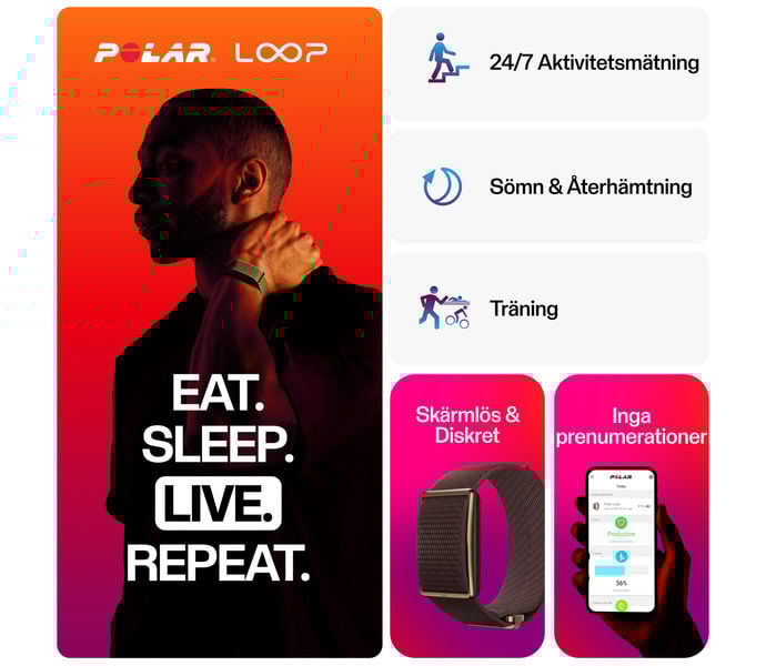 Polar LOOP HÄLSOARMBAND Brun