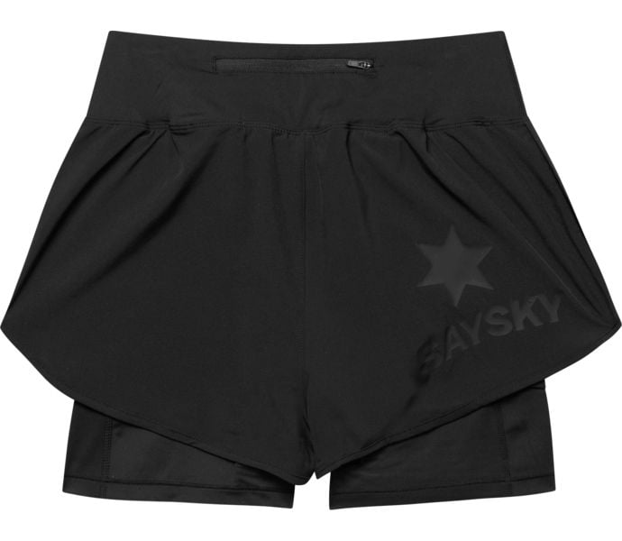 SAYSKY PACE 2 IN 1 3 INCH LÖPARSHORTS Svart
