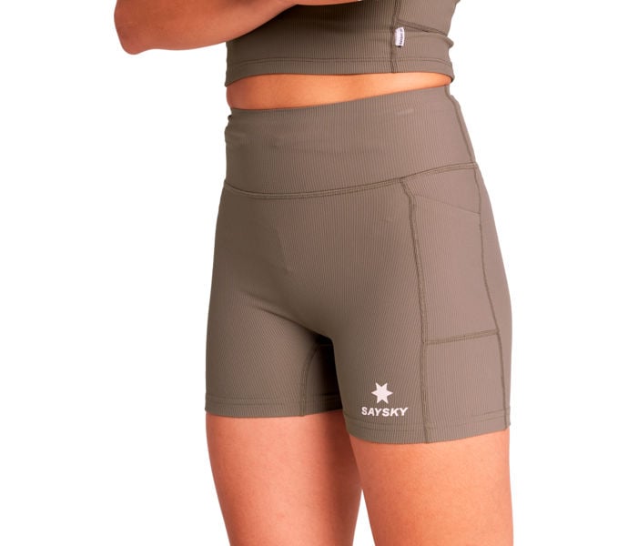 SAYSKY COMBAT+ RIB SHORT TIGHTS 4" LÖPARSHORTS Brun