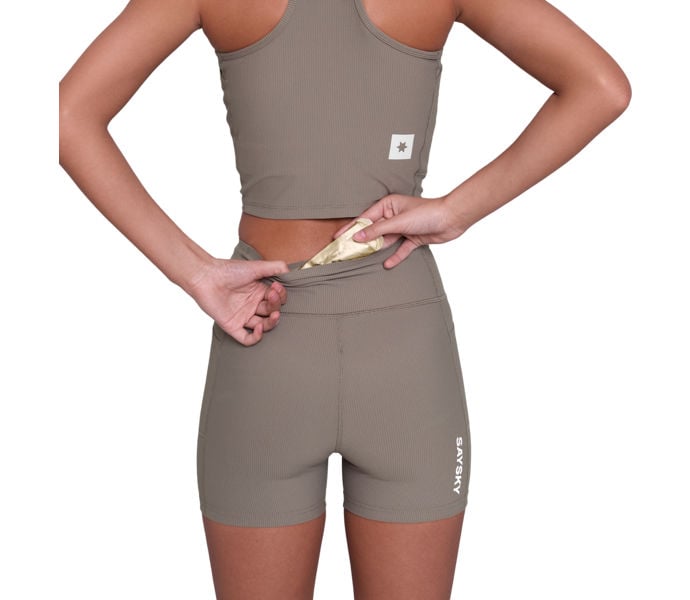 SAYSKY COMBAT+ RIB SHORT TIGHTS 4" LÖPARSHORTS Brun
