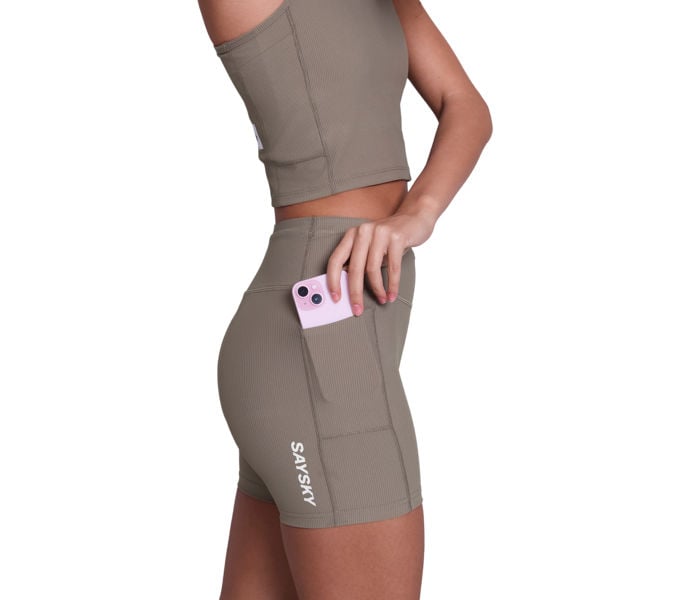 SAYSKY COMBAT+ RIB SHORT TIGHTS 4" LÖPARSHORTS Brun