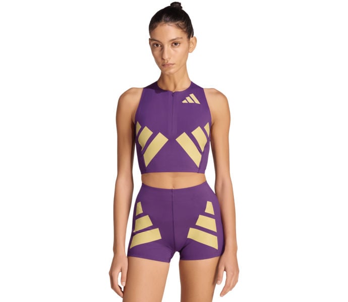 adidas ADIZERO ROAD TO RECORDS CROP TOP LÖPARLINNE Lila