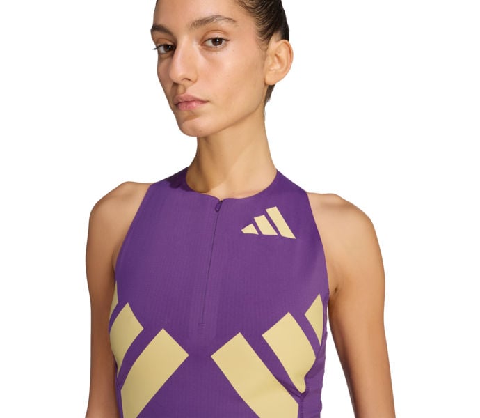 adidas ADIZERO ROAD TO RECORDS CROP TOP LÖPARLINNE Lila