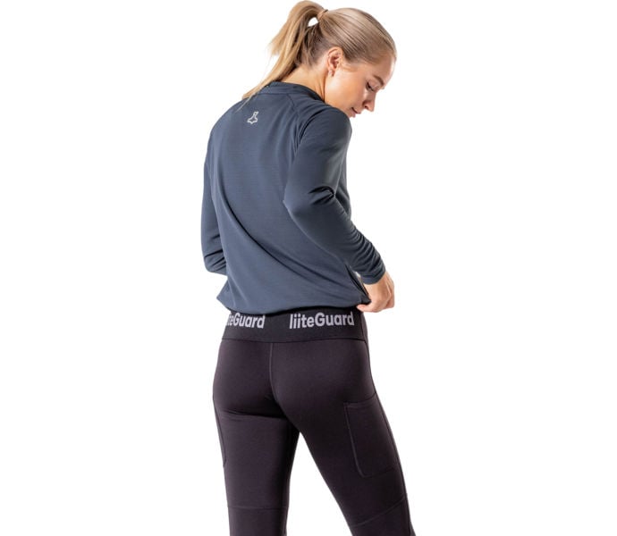 Liiteguard GROUND-TECH 1/4 ZIP LÖPARTRÖJA Blå