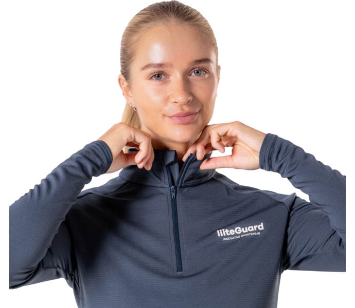 Liiteguard GROUND-TECH 1/4 ZIP LÖPARTRÖJA Blå