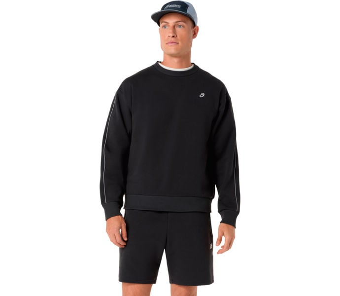 Asics ASICS TRACK CLUB HERITAGE CREW-NECK TOP LÖPARTRÖJA Svart