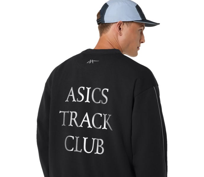 Asics ASICS TRACK CLUB HERITAGE CREW-NECK TOP LÖPARTRÖJA Svart
