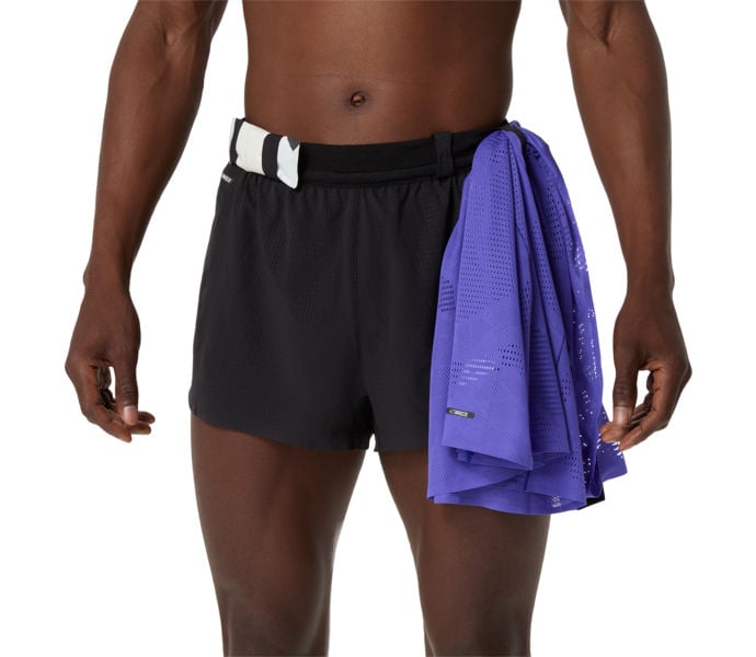 Asics METARUN SPLIT SHORT LÖPARSHORTS Svart