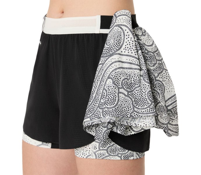 Asics LIMITED SERIES METARUN SPLIT SHORT LÖPARSHORTS Svart