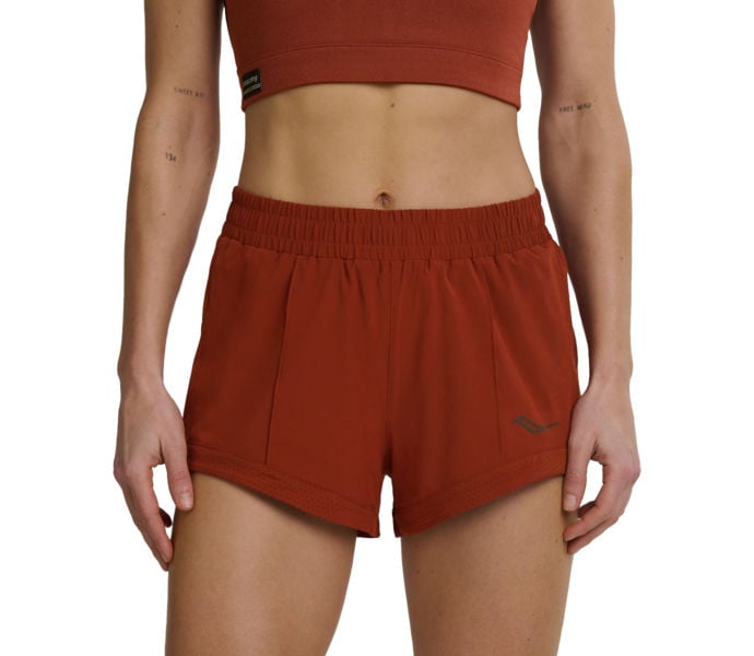 Saucony OUTPACE 3'' SHORT LÖPARSHORTS Röd